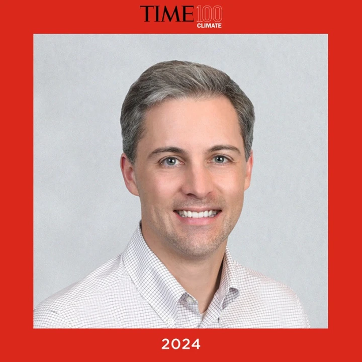 Colin Wessels received a Time Magazine Climate 100 Award