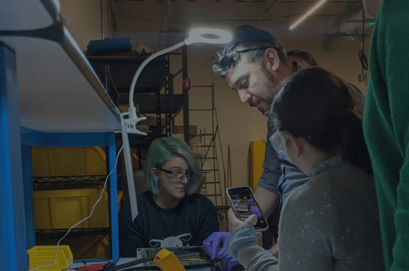 Natron CEO Colin Wessells and team testing/developing a sodium-ion battery.